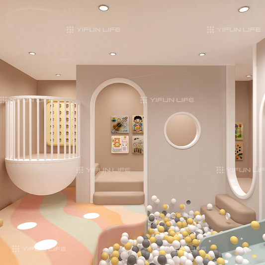 High-Quality Custom Indoor Children's Playground Cartoon Restaurant Indoor Kids Interactive Play Area