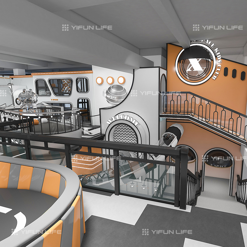 Custom Indoor Children's Playground Interactive Play Area Racing Car Ball Pool Restaurant