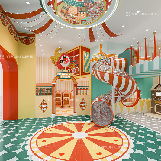 Circus Theme Kids Indoor Playground Equipment Soft Play Equipment Set  Kids Games Indoor Playground