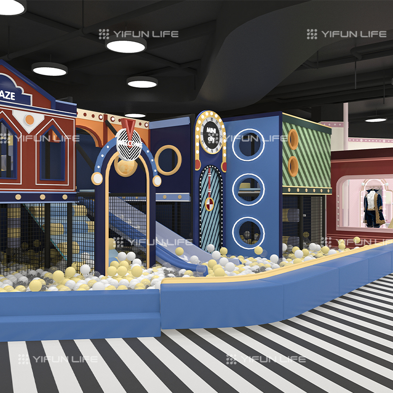 Kids Play Area Amusement Park Equipment Interactive Games Children Slides Indoor Playground