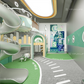 High-quality Interactive Indoor Playground Soft Play Equipment for Children's Entertainment Featuring a Simulated Restaurant