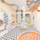 High-quality Interactive Indoor Playground Soft Play Equipment for Children's Entertainment Featuring a Simulated Restaurant