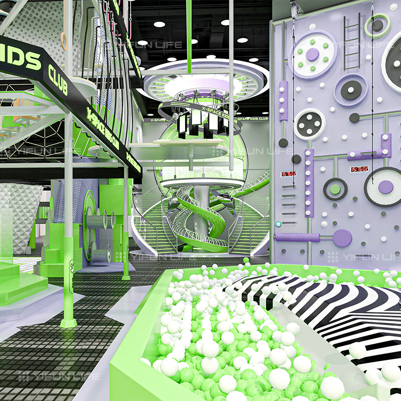 Customized Children's Soft Play One-stop Service Family Restaurant Indoor Playground