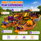Commercial Halloween-Themed Inflatable Amusement Park with Slides and Obstacle Course