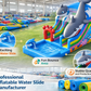 Commercial Shark and Dolphin Theme Inflatable Water Slide with Splash Pool